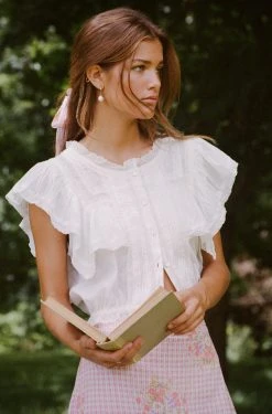 LoveShackFancy Nora Top Tops