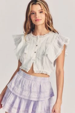 LoveShackFancy Nora Top Tops