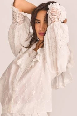 LoveShackFancy Bunnie Blouse Tops