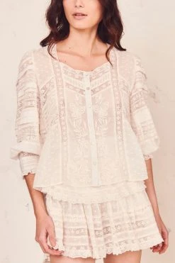 LoveShackFancy Ruffle Mini Skirt