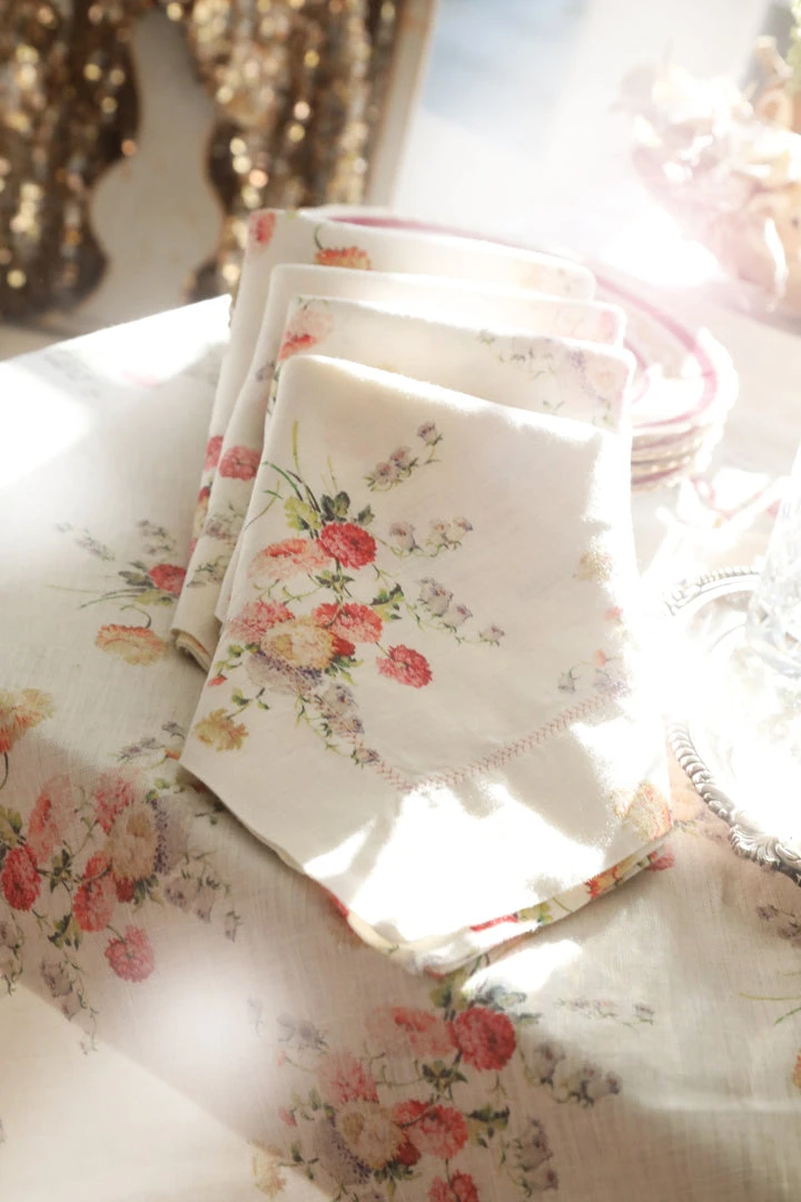 LoveShackFancy Linen Napkin Set 26 LoveShackFancy Linen Napkin Set