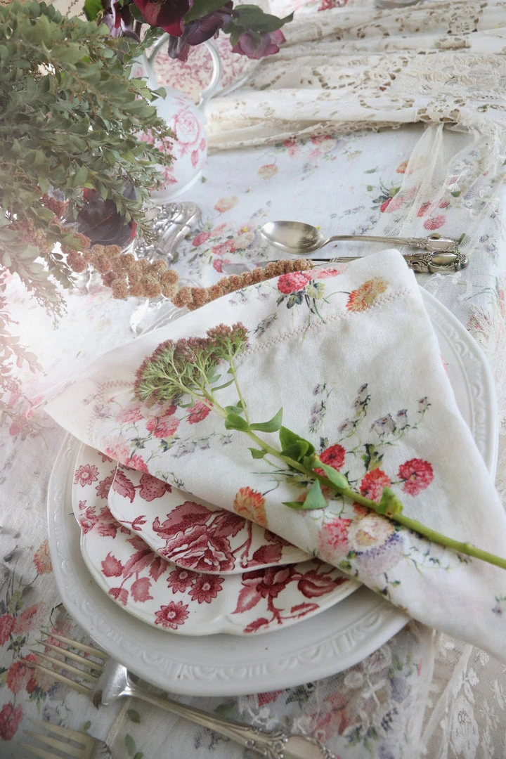 LoveShackFancy Linen Napkin Set 28 LoveShackFancy Linen Napkin Set