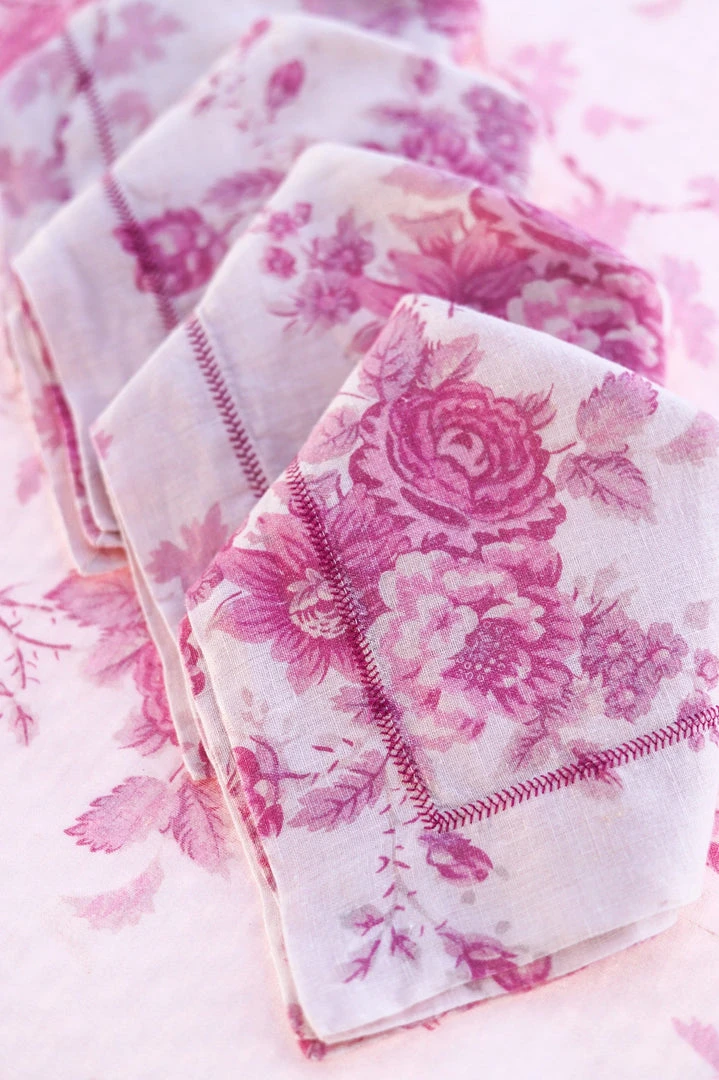 LoveShackFancy Linen Napkin Set 32 LoveShackFancy Linen Napkin Set