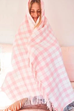 LoveShackFancy Queen Plaid Blanket Bedding