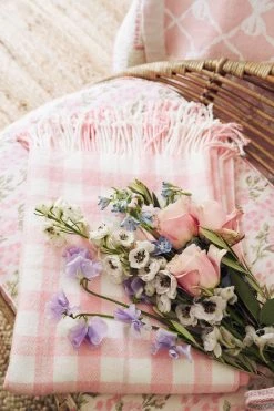 LoveShackFancy Queen Plaid Blanket Bedding