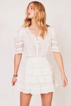 LoveShackFancy Quincy Mini Dress Dresses