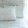 LoveShackFancy Pastiche De Bouquet Sheet Set - SEA BREEZE BLUE Bedding