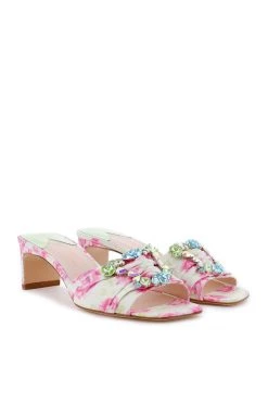 LoveShackFancy X Sophia Webster Margaux Mid Mule