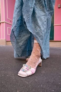 LoveShackFancy X Sophia Webster Margaux Mid Mule