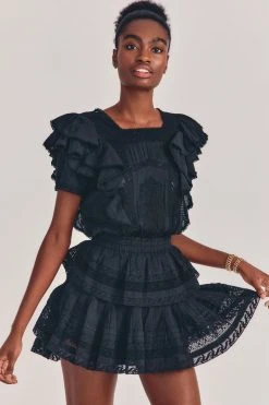 LoveShackFancy Stella Mini Dress