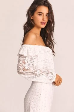 LoveShackFancy Dorabella Crop Top